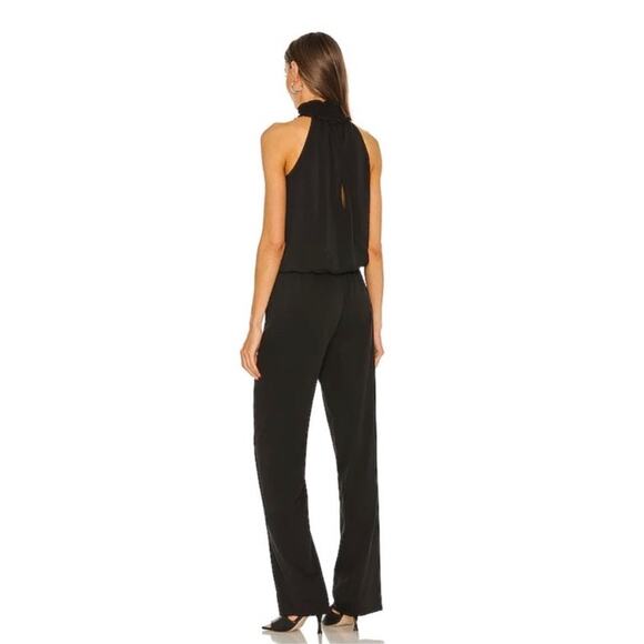 Amanda Uprichard Talita High Neck Black Jumpsuit - Picture 2 of 9